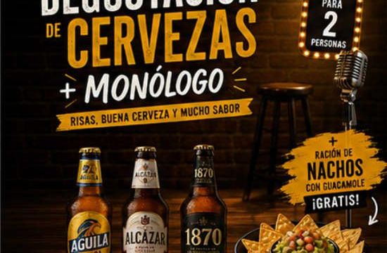 Desgustación cervezas monólogo para 2 personas