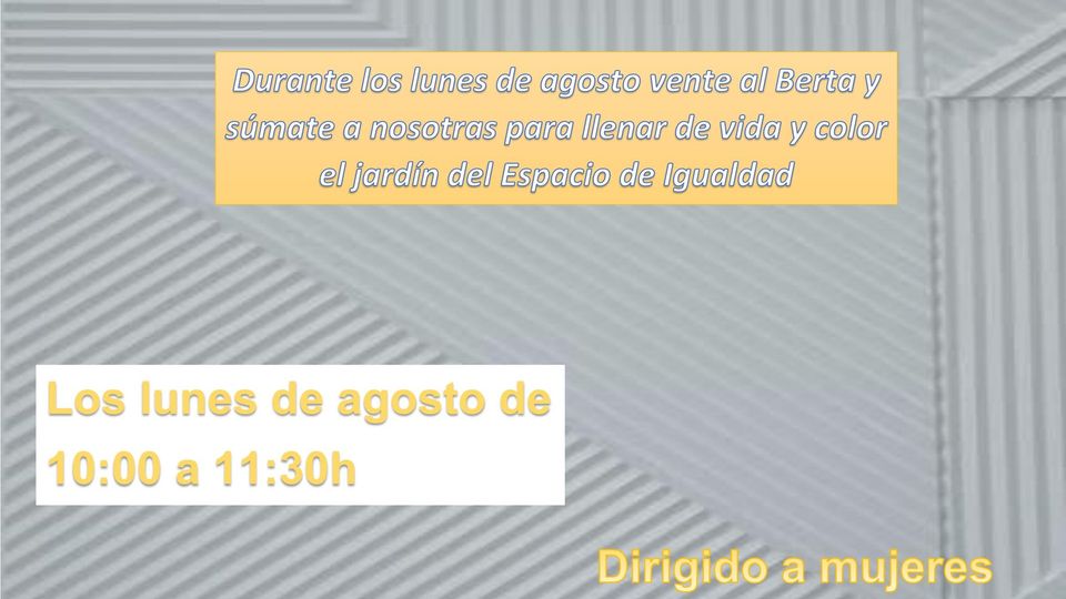 Los lunes manitas en el Berta