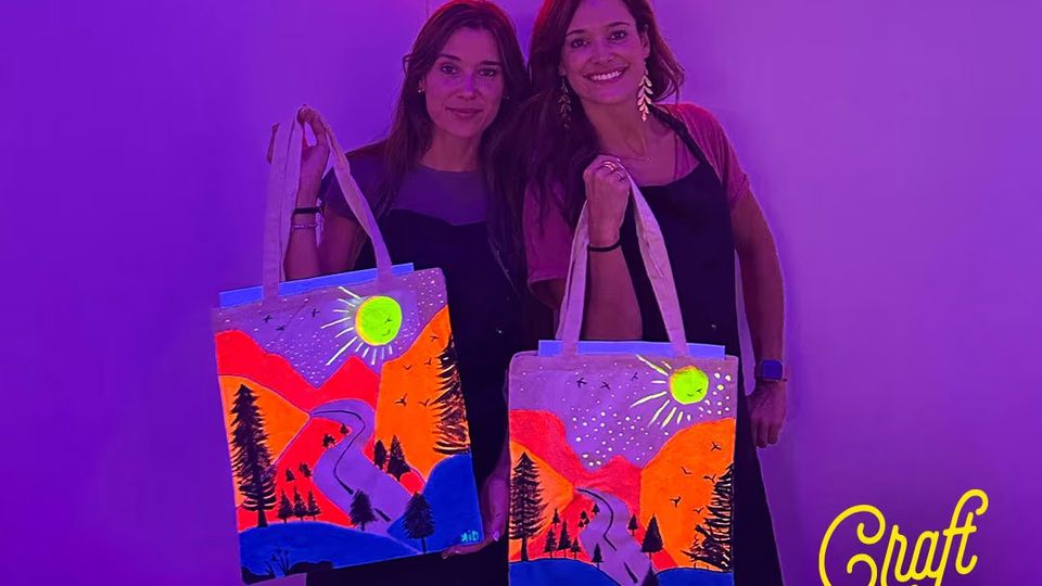 El Vermut Creativo de Madrid: pinta tu tote bag con neón y disfruta del aperitivo en Malasaña