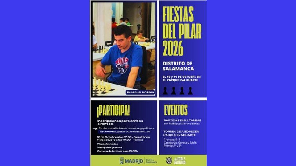 Torneo de ajedrez y partidas simultáneas