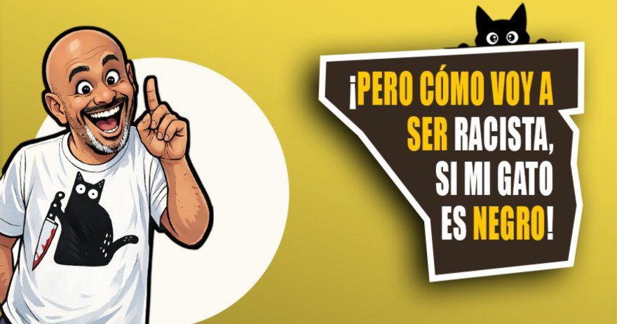 ¡Pero cómo voy a ser racista si mi gato es negro!, en Atocha