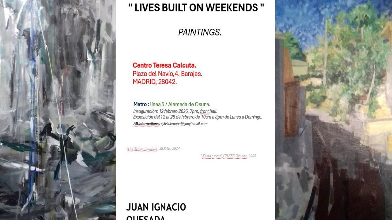Exposición de pintura: Lives built weekends