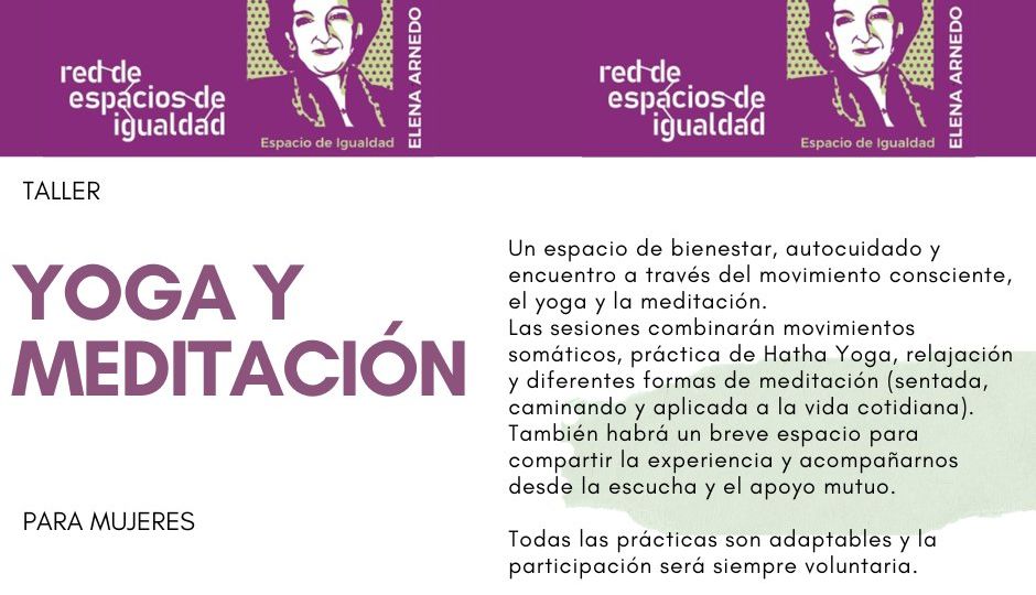 Yoga y meditación. Espacio de Igualdad Elena Arnedo