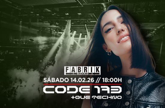 CODE 173 con Amelie Lens en Fabrik - Bono Cultural Joven