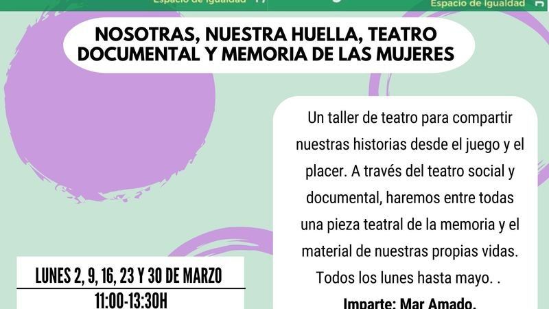 Nosotras, nuestra huella, teatro documental y memoria de las mujeres