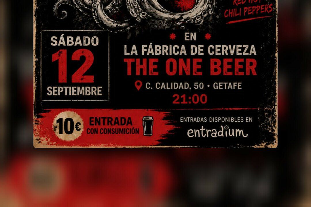 Tributo de Red hot chili peppers en fábrica de cerveza The one beer (Getafe)