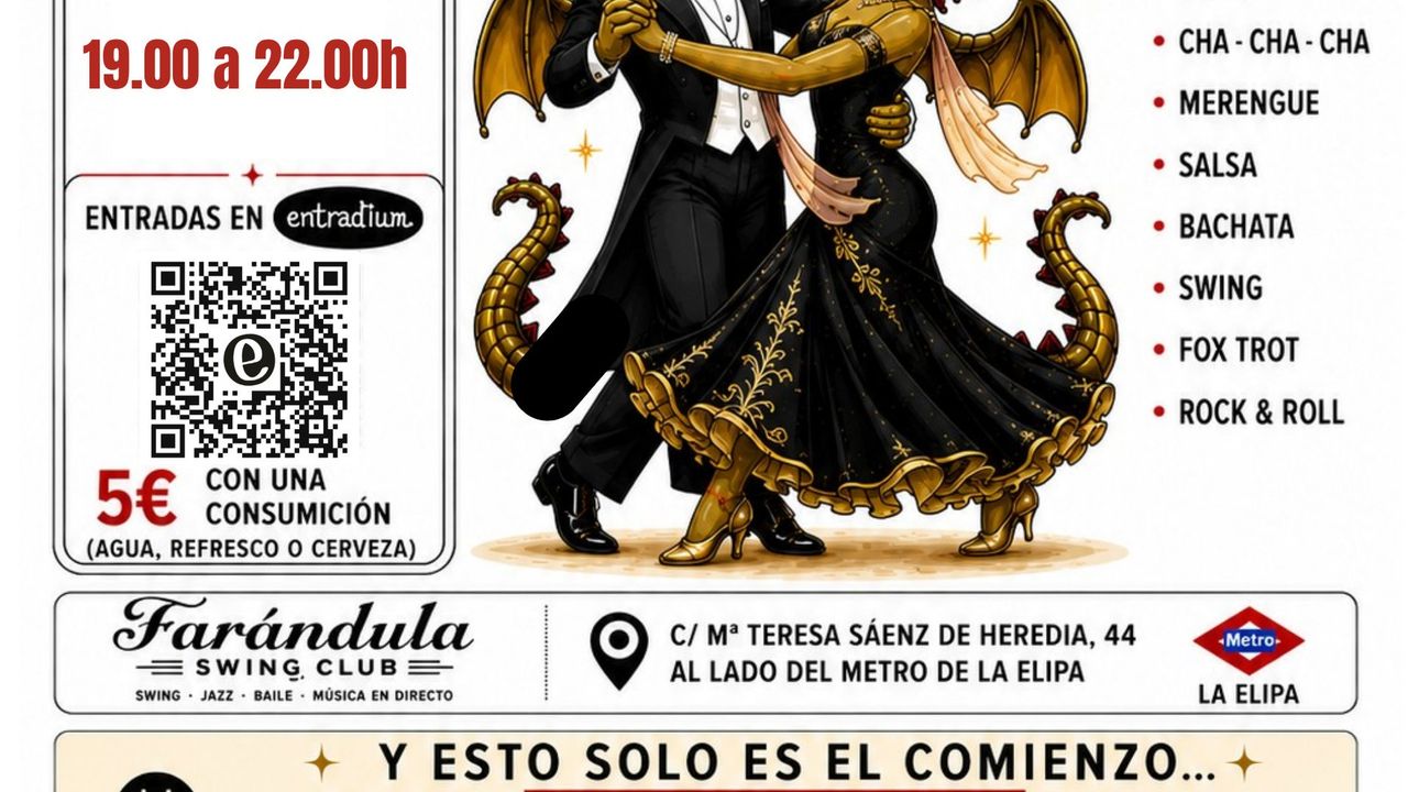 Tardeo en Farandula Swing Club. Especial Bailes de Salón