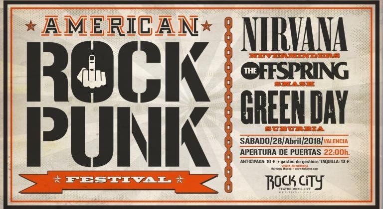 Festival de Tributos AMERICAN ROCK PUNK (Madrid)