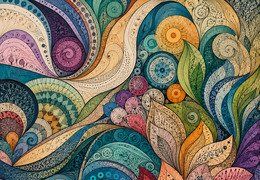 Exposición de Zentagle: espacio Zen