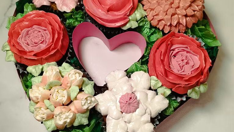 Curso de cupcakes florales de La Pastelera Rosa