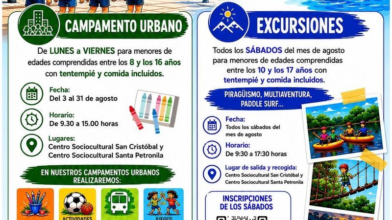 Campamentos Viva el Verano!!! 2026 - Distrito de Villaverde