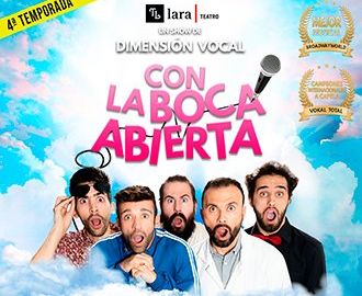 Con la boca abierta