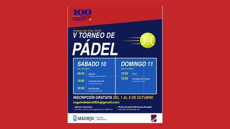 V Torneo de Pádel
