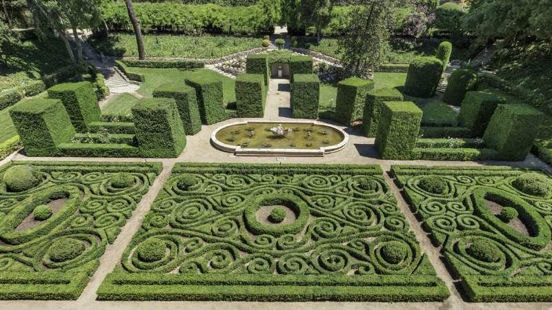 Los jardines del Palacio de Liria