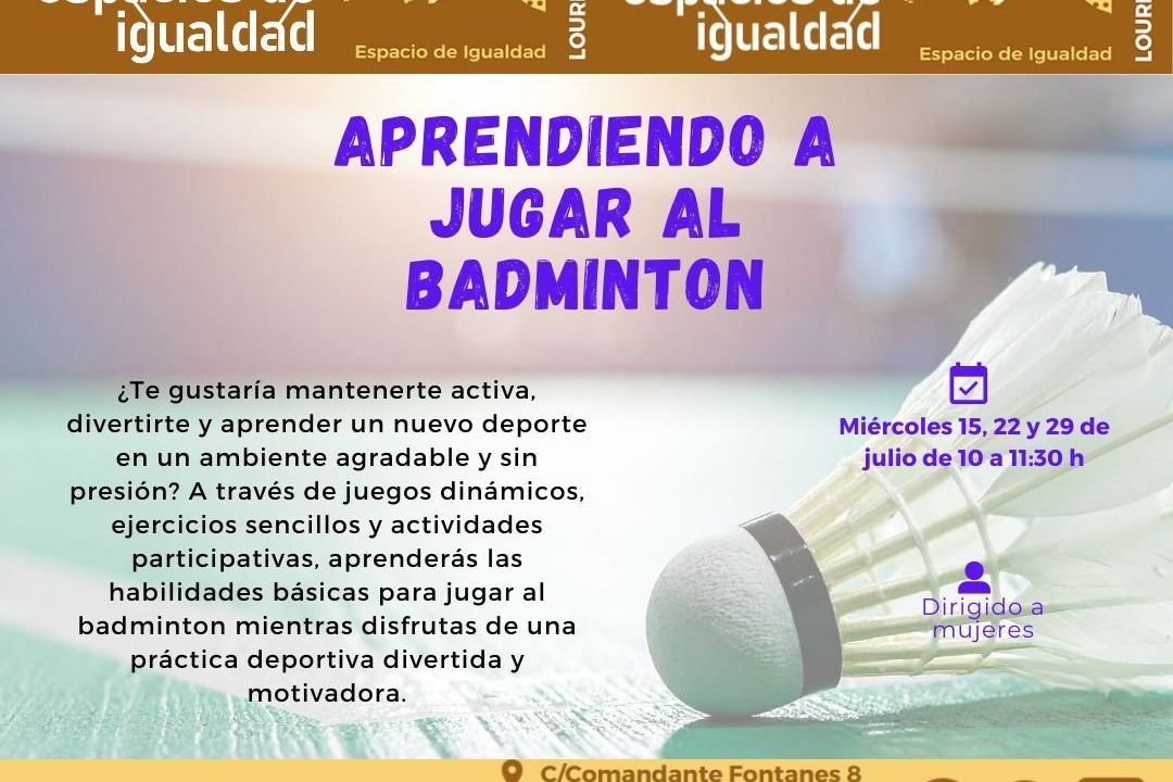 Aprendiendo a jugar al badminton