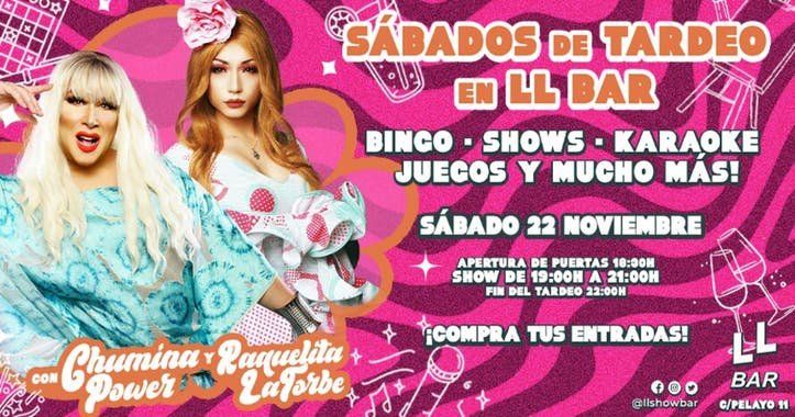 Tardeos con Bingo, Drags, Karaoke y mucho más!
