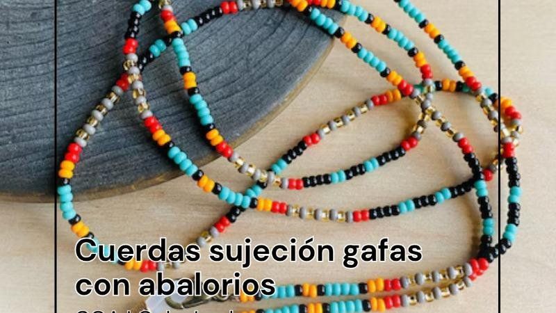 DIY cuerdas sujeción gafas con abalorios