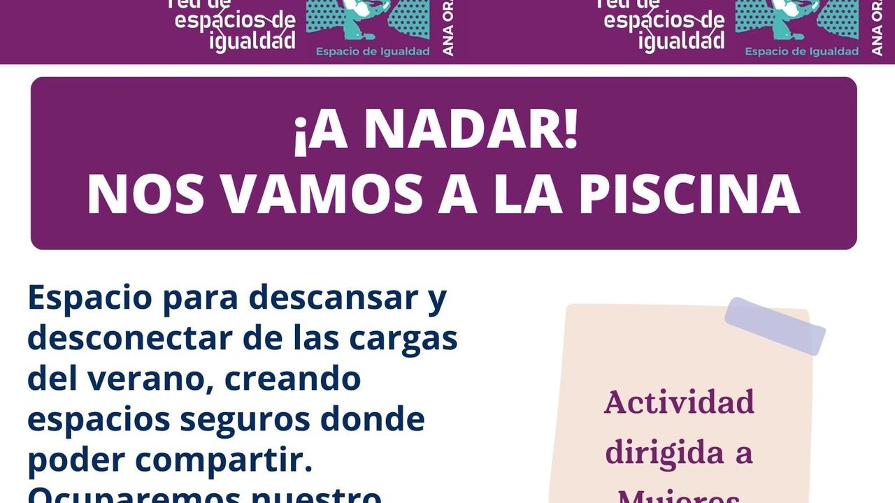 ¡A nadar! Nos vamos a la piscina