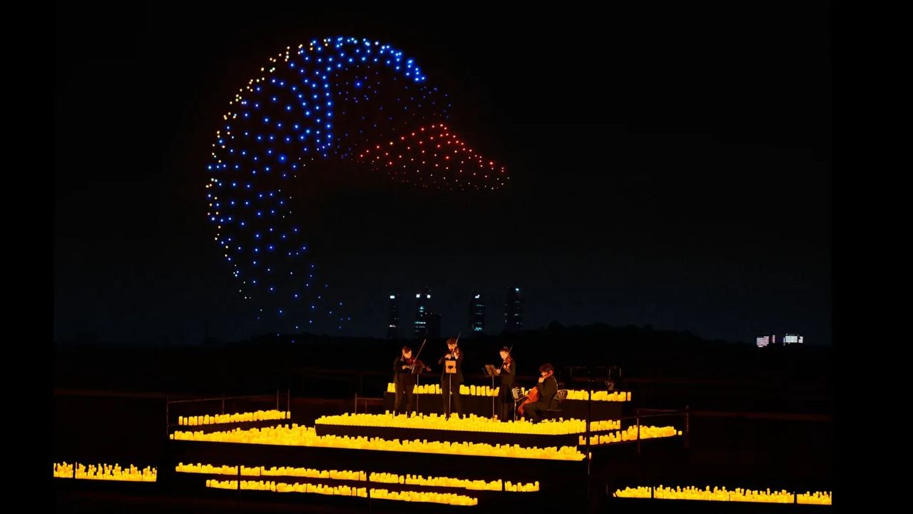 La magia del DroneArt Show: un espectáculo que ilumina el cielo de Madrid