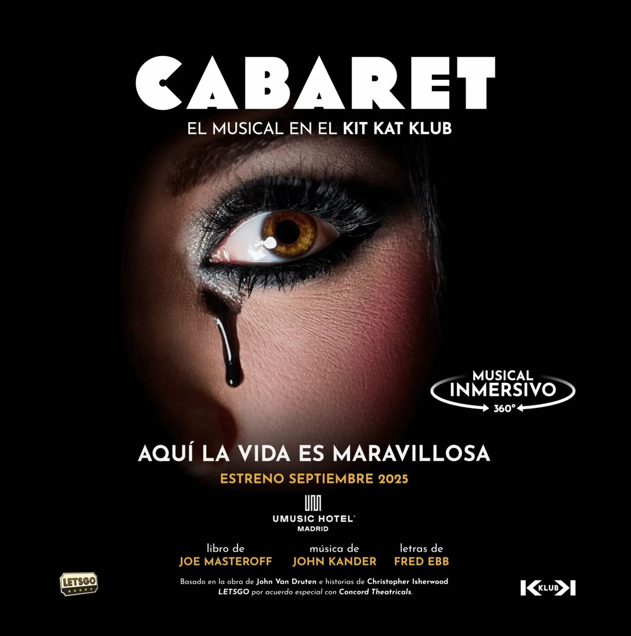 Cartel de Cabaret el musical. Foto: Cabaret el musical.