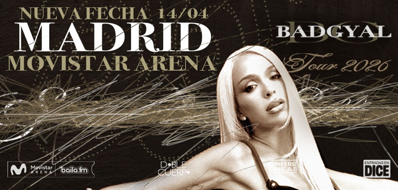 Cartel Bad Gyal Tour. Foto: Movistar Arena.