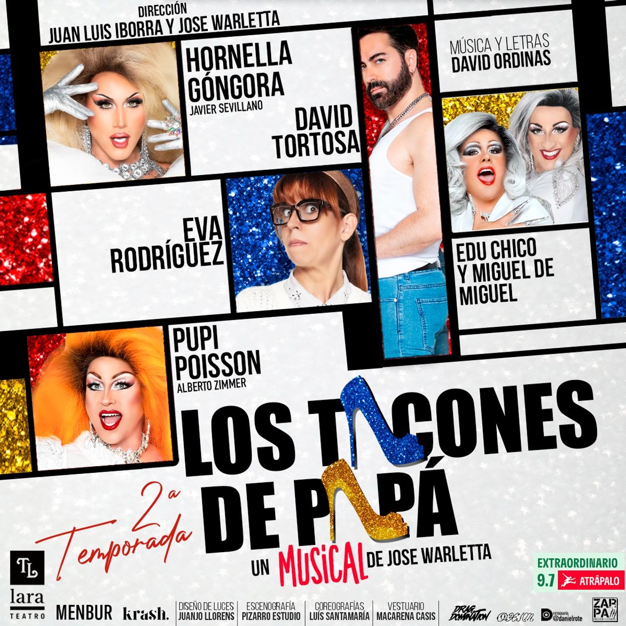 Cartel "Los tacones de papá". Foto: Teatro Lara.