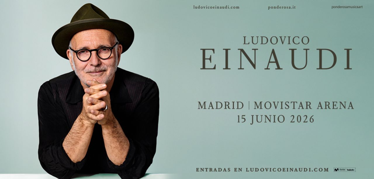 Cartel concierto Ludovico Einaudi. Foto: Movistar Arena.