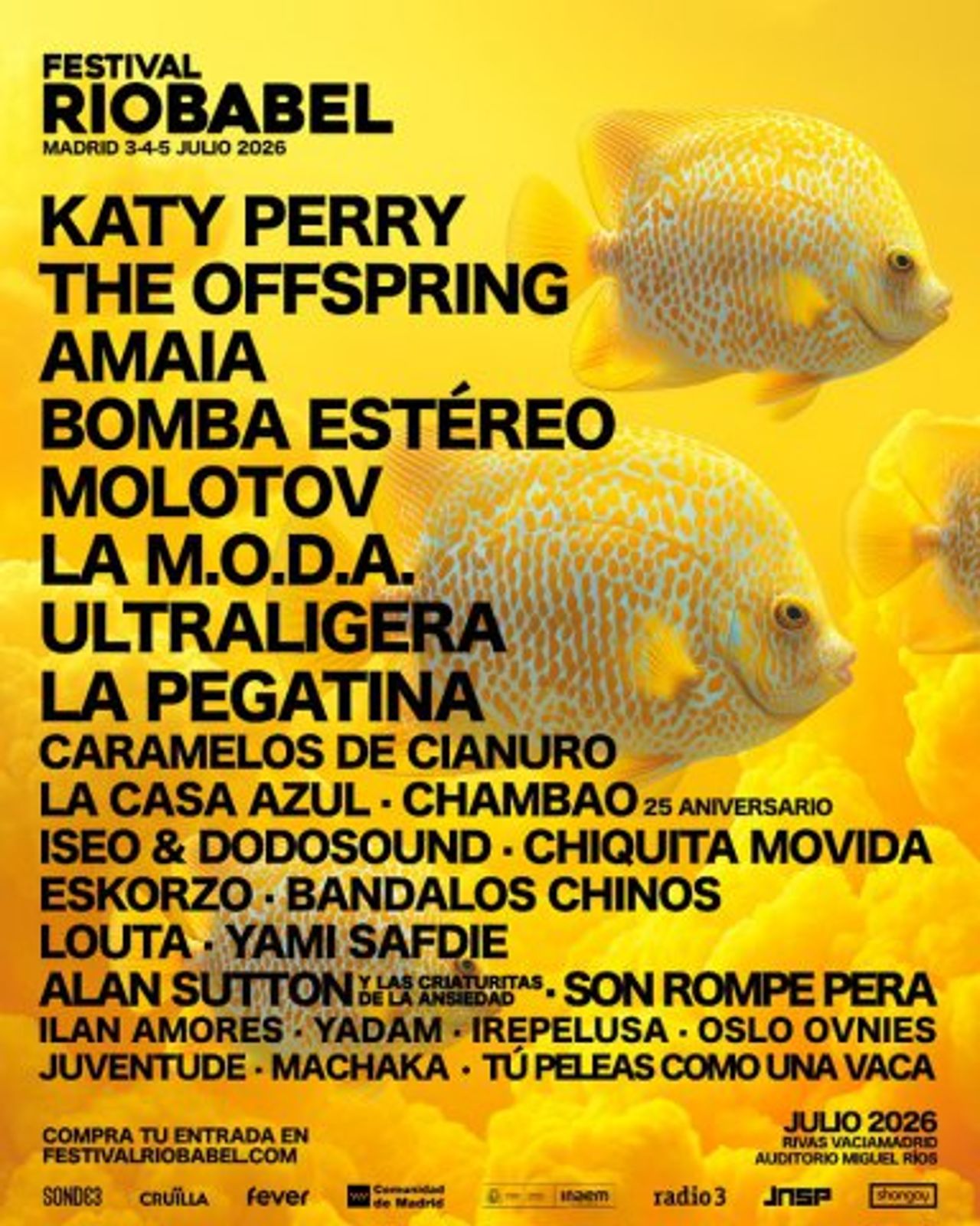 Cartel Festival Río Babel. Foto: Festival Río Babel. 
