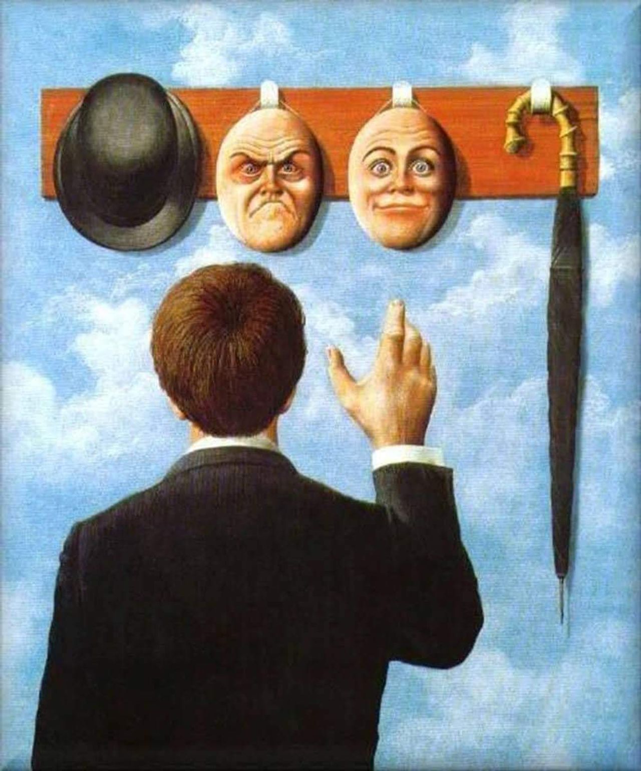 Mascarada. Autor: René Magritte