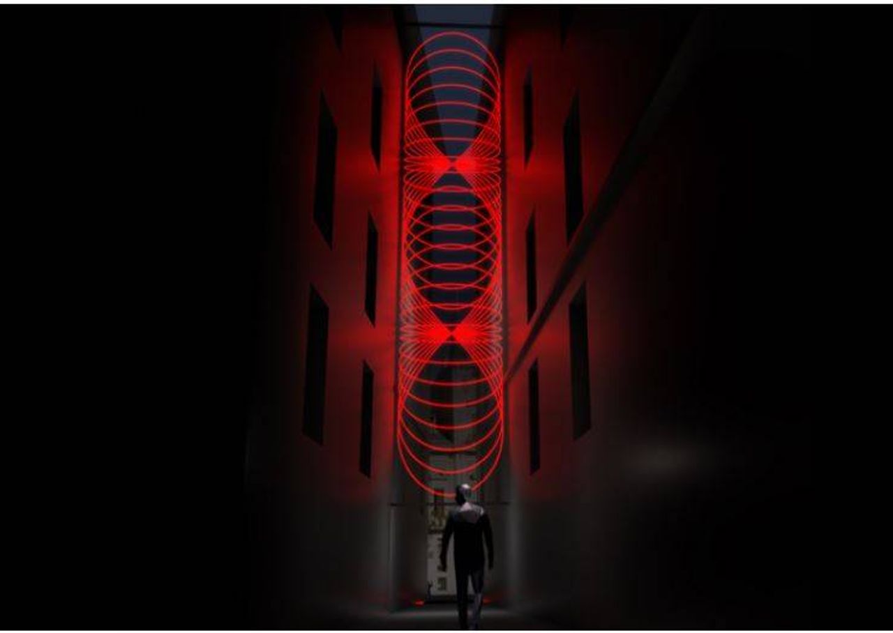 Data del artista SpY. Foto: LuzMadrid Festival