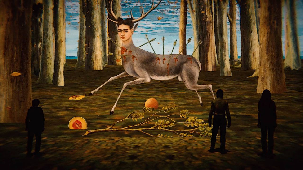 Proyección HD de La venada herida. Foto: ACCIONA