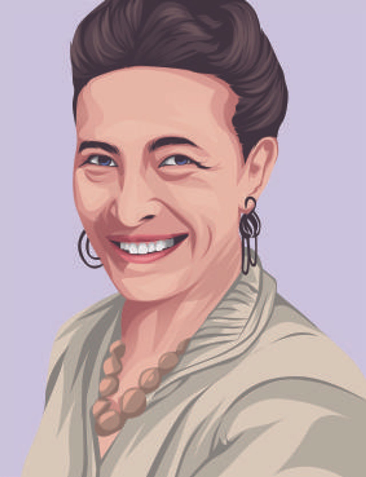 La francesa Simone de Beauvoir, autora de «El segundo sexo», obra fundamental del feminismo. Foto: Mundo Unido