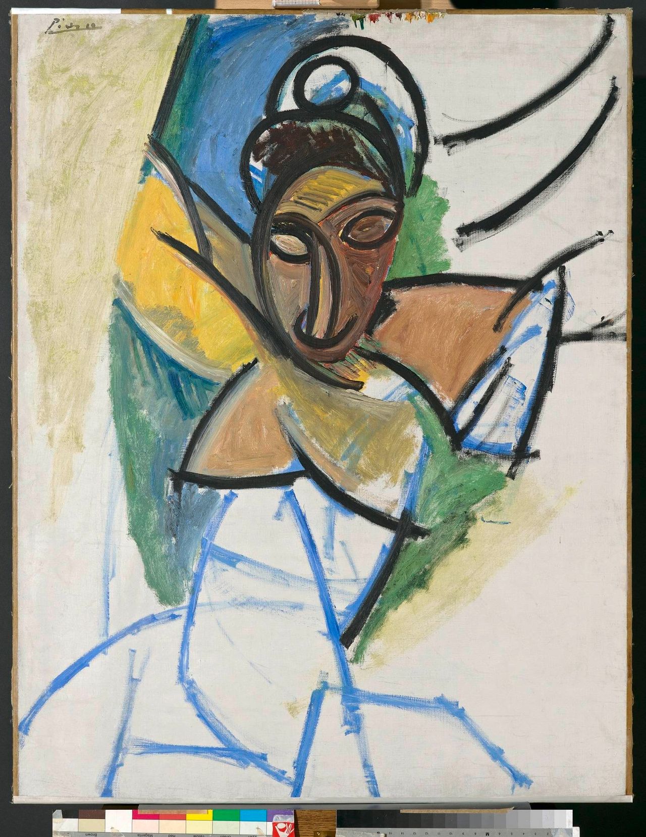Mujer (época de «Las señoritas de Aviñón»), 1907, Picasso. Foto. Fondation Beyeler, Colección Beyeler