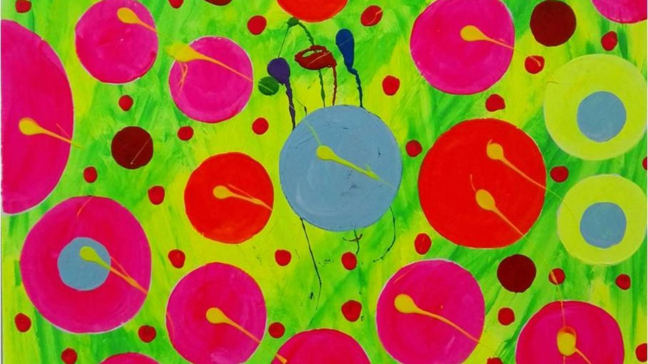 Exposición de pintura «Puntillismo abstracto» en el Centro Sociocultural Montecarmelo