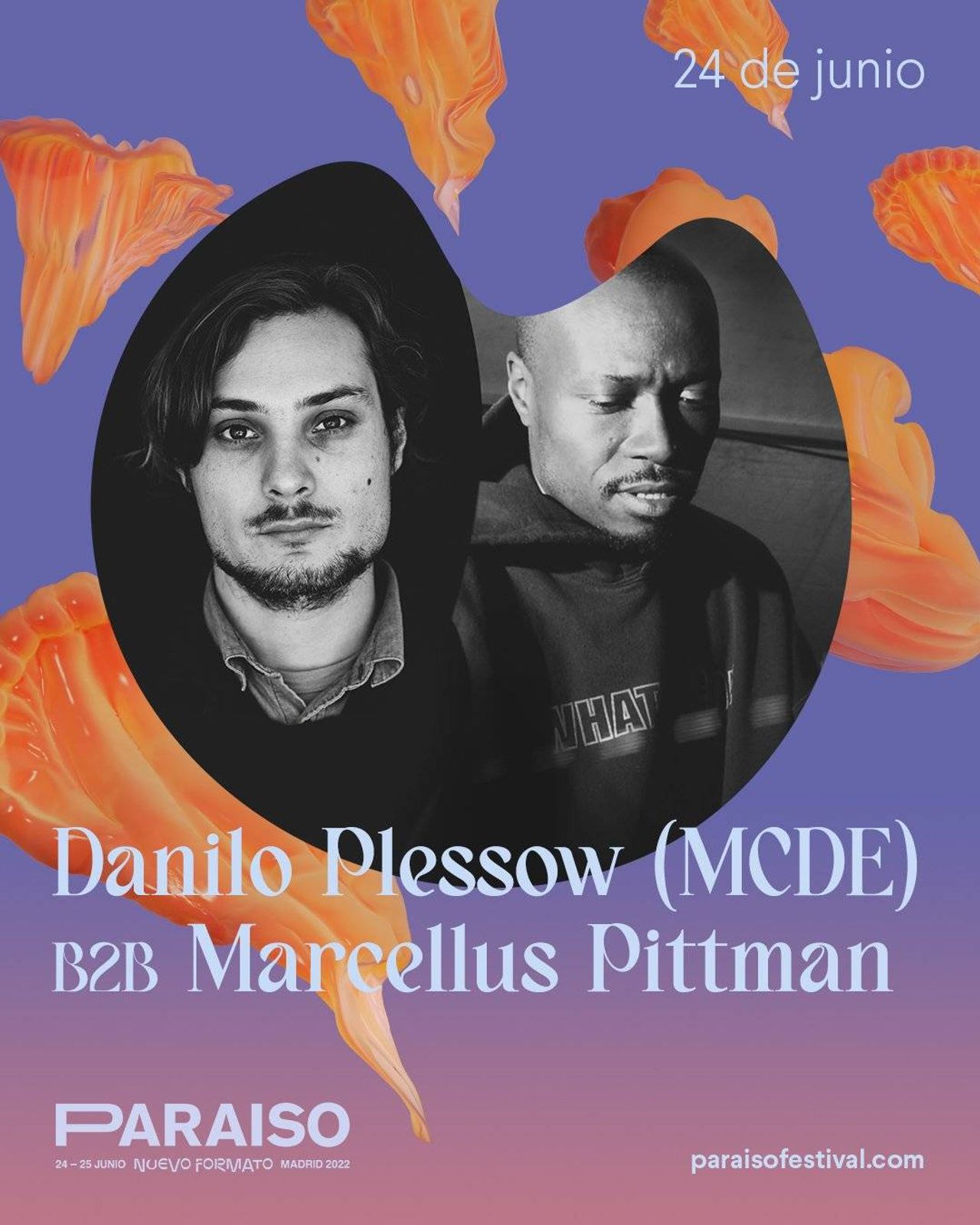 Danilo Plessow y Marcellus Pittman actuarán en sustitución de Moodymann, quien se recupera de un accidente. Foto: Paraíso Festival