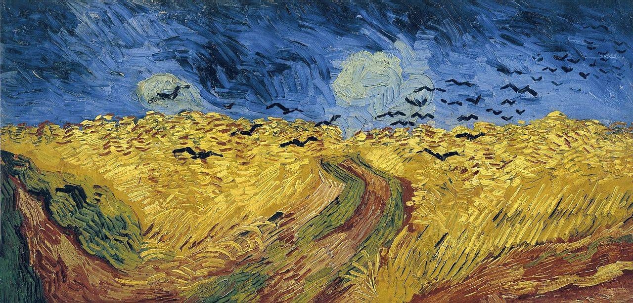 Campo de trigo con cuervos, de Vincent Van Gogh. Van Gogh Museum, Amsterdam.