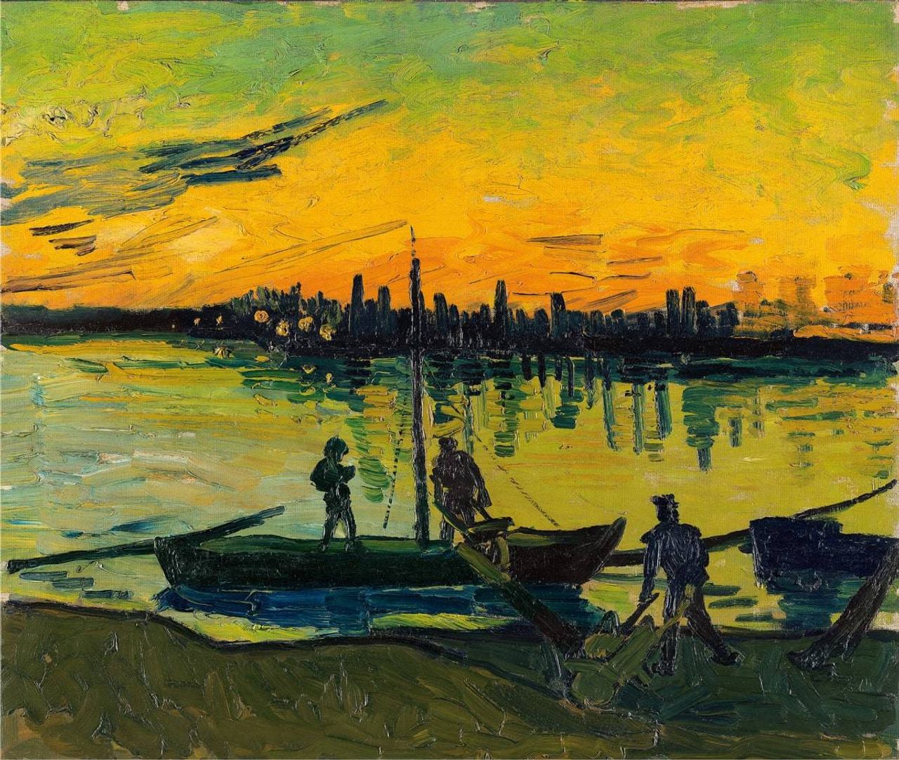 Vincent van Gogh. Los descargadores de Arlés, 1888. Foto: Museo Nacional Thyssen-Bornemisza