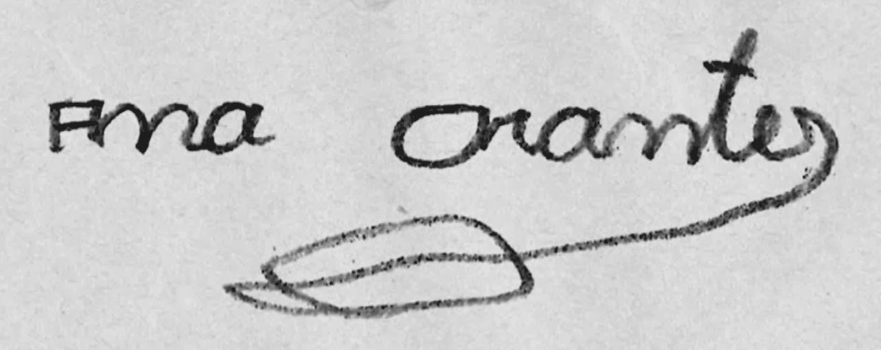 Firma de Ana Orantes