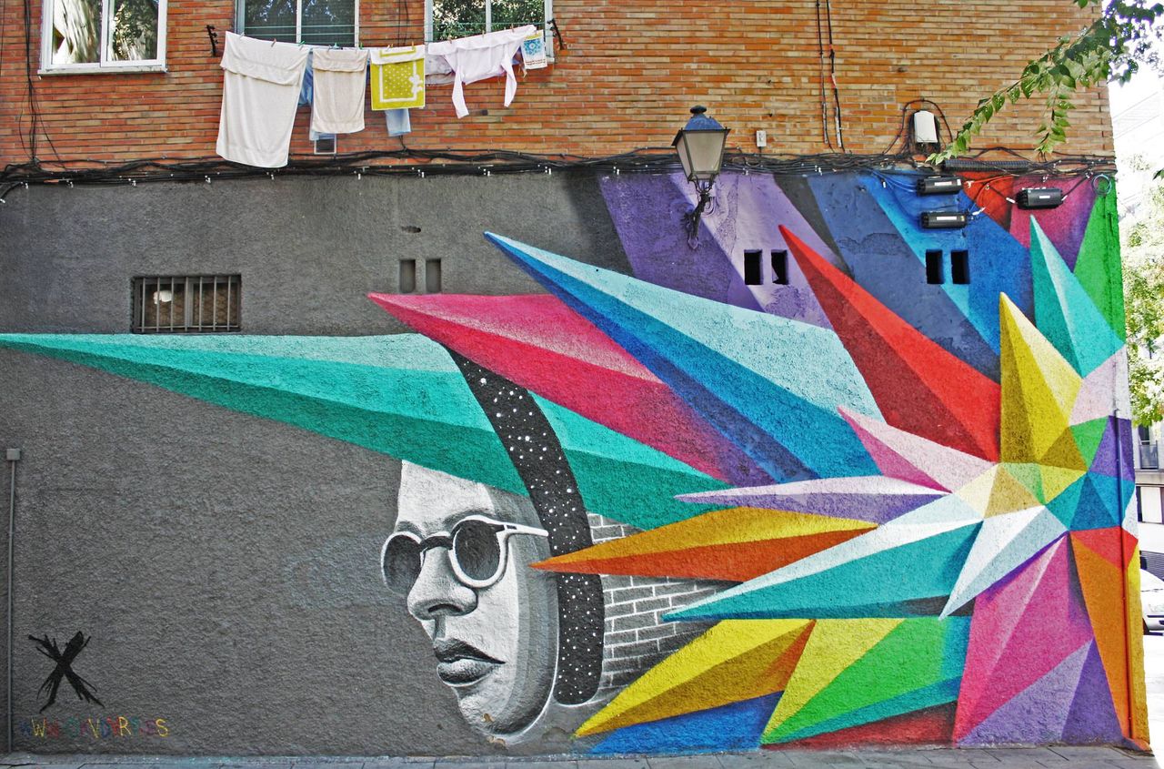 Mural en calle Embajadores. Foto: Oriol Salvador