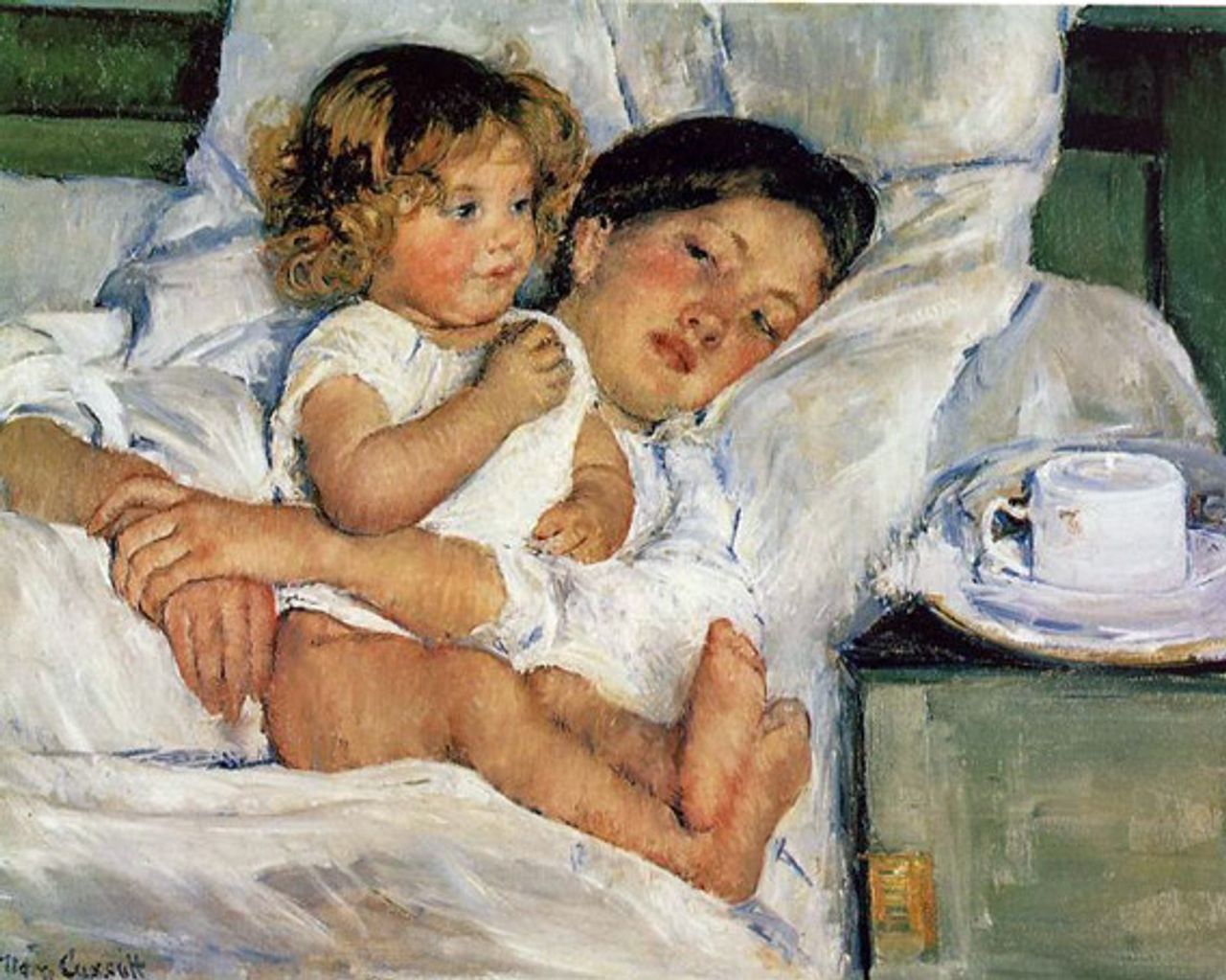 Obra: Desayuno en la cama, de Mary Stevenson Cassatt