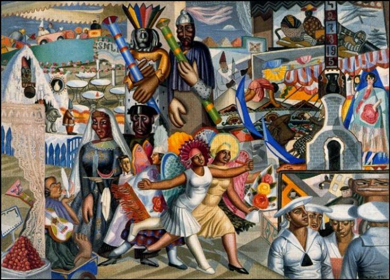 Obra: Verbena, de Maruja Mallo