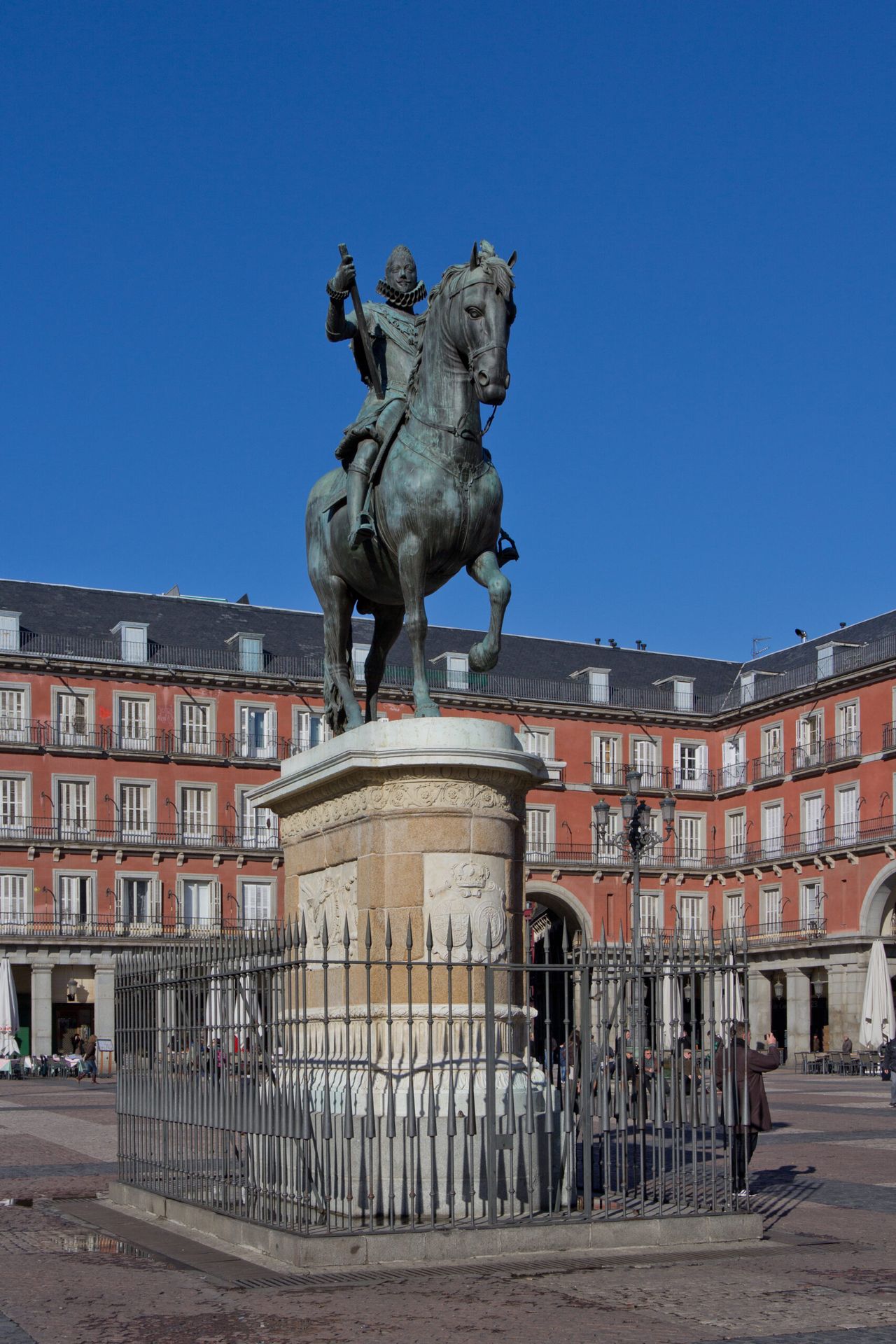 Estatua de Felipe III en la Plaza Mayor. Foto: Carlos Delgado