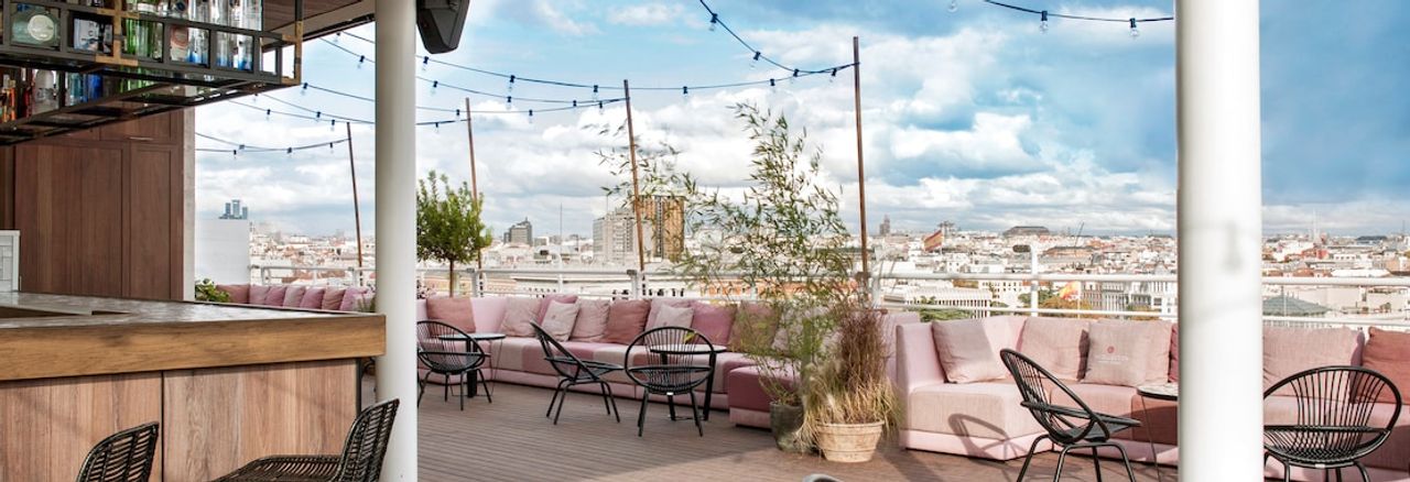 Terraza del NH Collection Madrid Suecia. Foto: NH